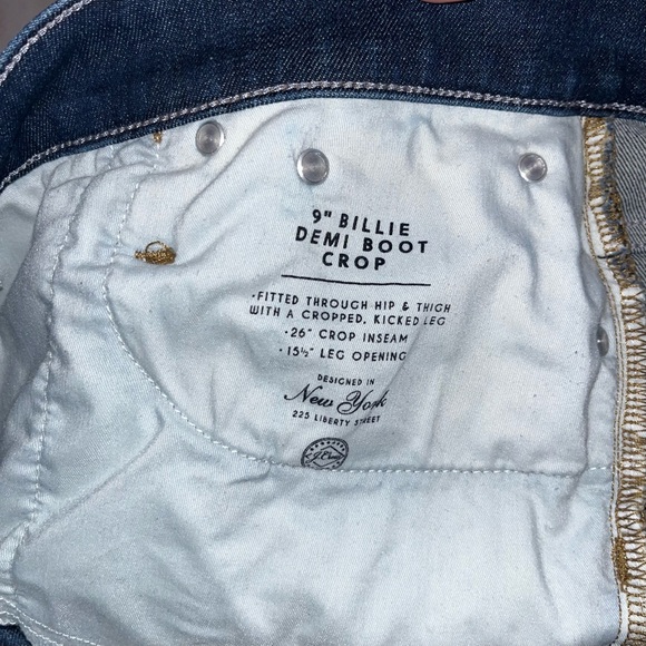 J. Crew 9” Demi Boot Crop Jeans Button Fly - Picture 12 of 13